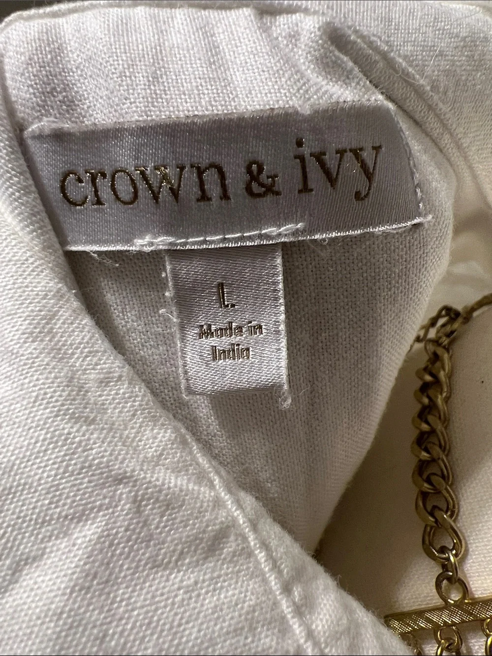 Crown ivy White shirt dress - Picture 3 of 3